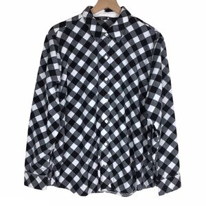 RIDERS by LEE Shacket Shirt Jacket Buffalo Plaid Fleece Cozy Cabincore Size XL